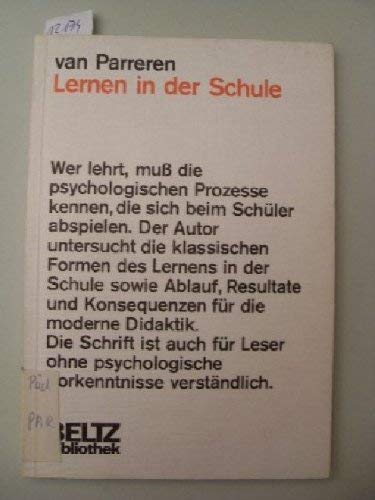 Lernen in der Schule. Psychology