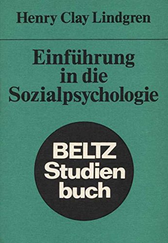 Einführung in die Sozialpsychologie. (Beltz Studienbuch) Professional & Reference Books
