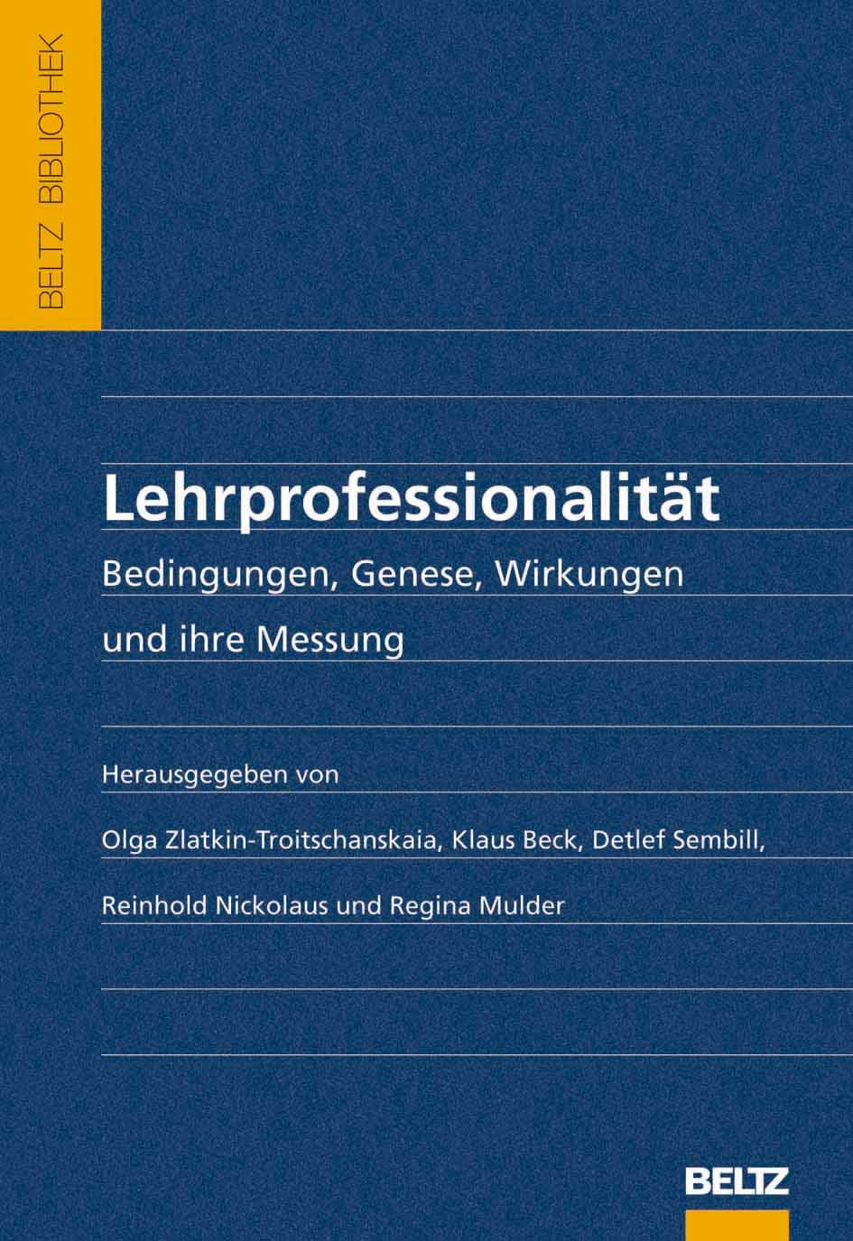 Lehrprofessionalität Learning & Reference