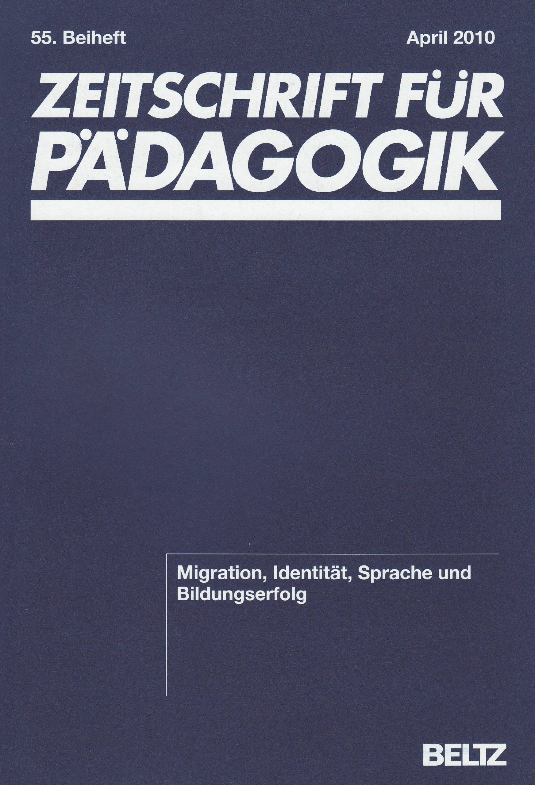 Migration, Identität, Sprache und Bildungserfolg: 55. Beiheft (Zeitschrift für Pädagogik) Books