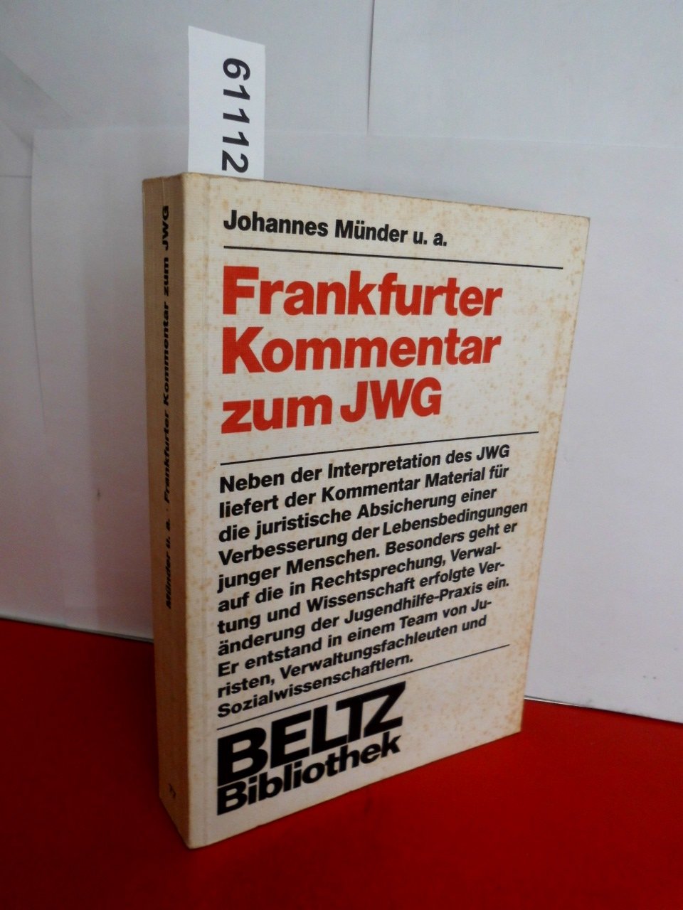 Frankfurter Kommentar zum Gesetz für Jugendwohlfahrt. (Beltz Bibliothek) Law