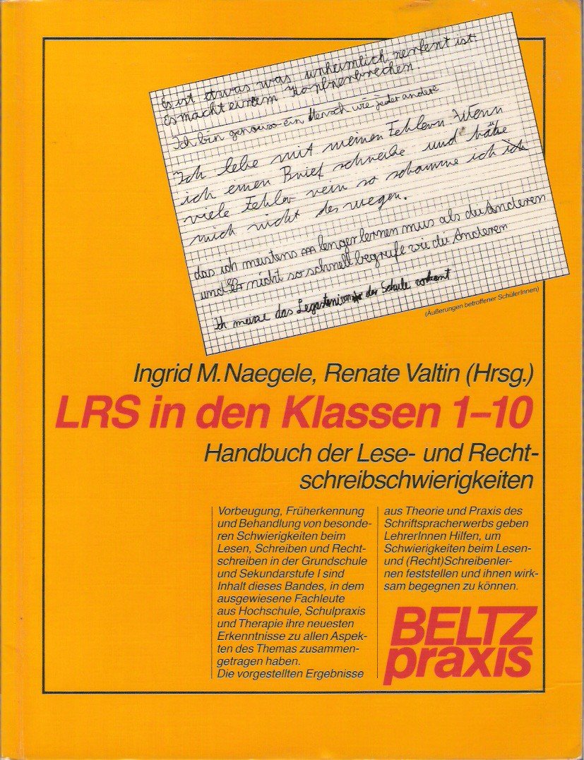 LRS in den Klassen 1-10: Handbuch der Lese-Rechtschreibschwierigkeiten (Beltz Praxis) Education & Training