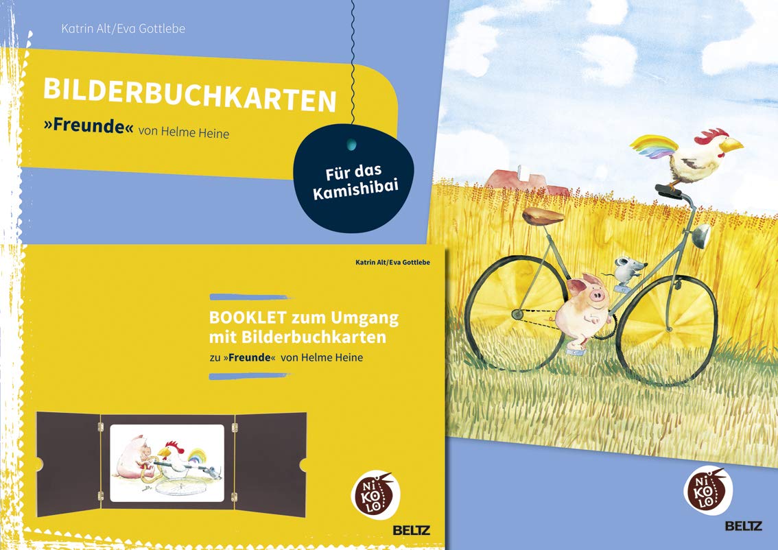 Bilderbuchkarten »Freunde« von Helme Heine: Mit Booklet zum Umgang mit 12 Bilderbuchkarten für das Kamishibai (Beltz Nikolo) Computer Science