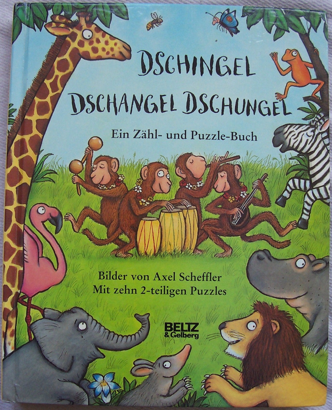 Dschingel Dschangel Dschungel: Ein Zähl- und Puzzle-Buch. Mit zehn 2-teiligen Puzzles (Beltz & Gelberg) Leisure & Fun