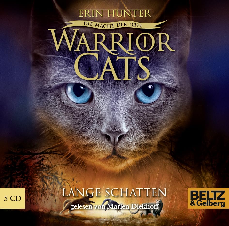 Warrior Cats - Die Macht der Drei. Lange Schatten: Staffel III, Band 5, gelesen von Marlen Diekhoff, 5 CDs in der Multibox, ca. 6 Std. 25 Min. Novels & Short Stories