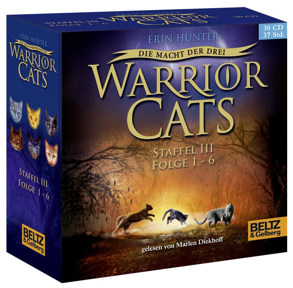 Warrior Cats Staffel 3. Die Macht der drei. Bände 1-6 Novels & Short Stories
