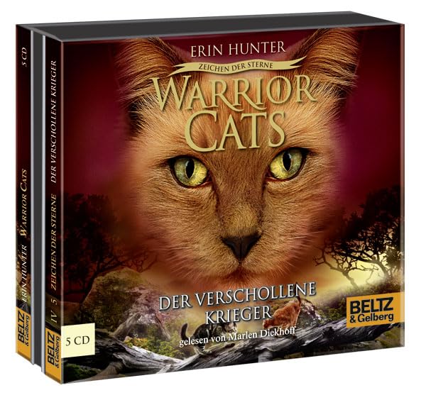 Warrior Cats - Zeichen der Sterne. Der verschollene Krieger: IV, Folge 5, gelesen von Marlen Diekhoff, 5 CDs in der Multibox, ca. 6 Std. 30 Min. Novels & Short Stories