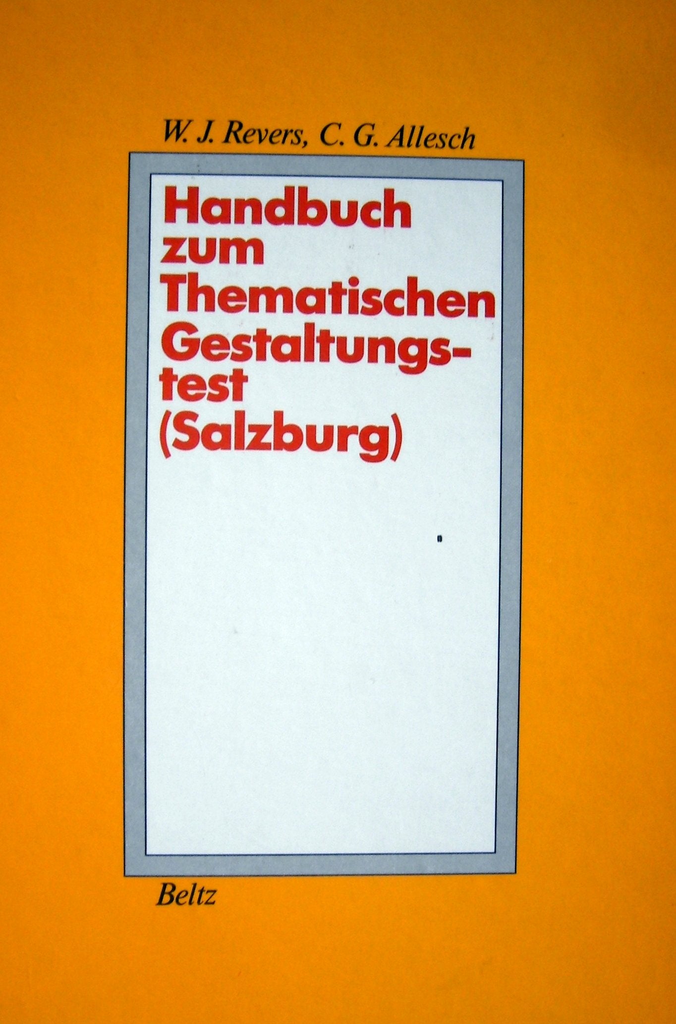 Handbuch zum Thematischen Gestaltungstest (Salzburg) (Livre en allemand) book