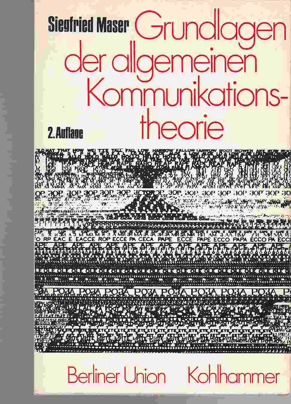 Grundlagen der allgemeinen Kommunikationstheorie Lifestyle