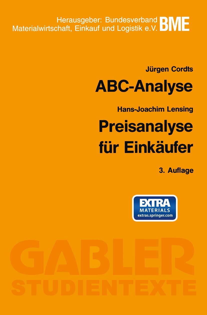Abc-Analyse: Hrsg. v. Bundesverband Materialwirtschaft, Einkauf u. Logistik (BME) (Gabler-Studientexte) Law