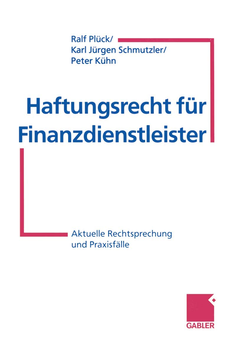 Haftungsrecht für Finanzdienstleister Law