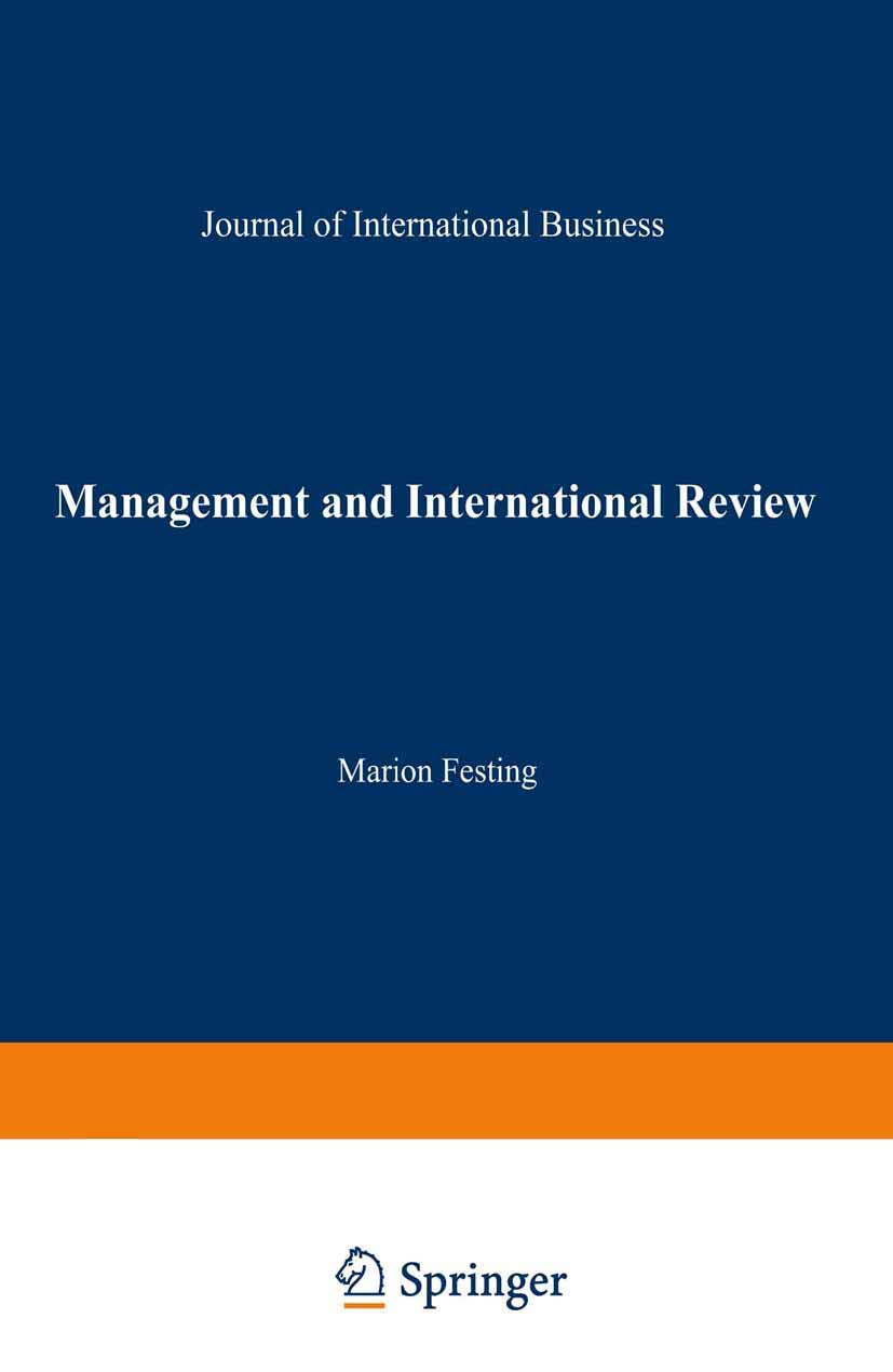 mir, Special Issue, Strategic Issues in International Human Ressource Management: Strategic Issues in International Human Resource Management Law