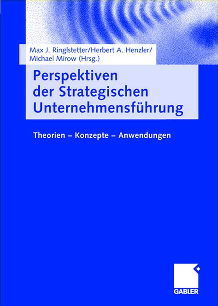 Perspektiven der Strategischen Unternehmensführung Law