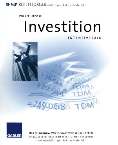 Investition (MLP Repetitorium: Repetitorium Wirtschaftswissenschaften) Law