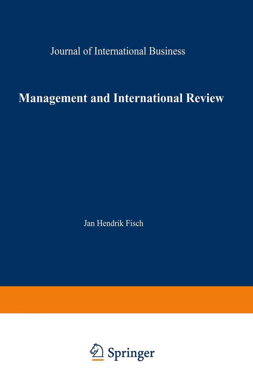 Management International Review (mir Special Issue) Law