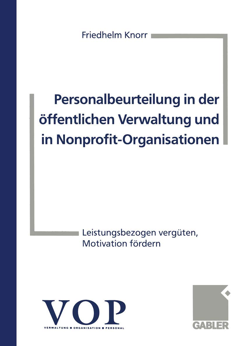 Personalbeurteilung in der öffentlichen Verwaltung und in Nonprofit-Organisationen Law
