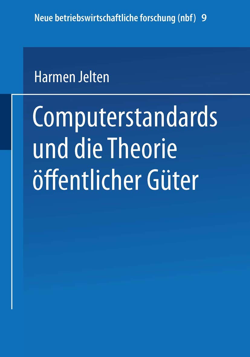 Computerstandards und die Theorie öffentlicher Güter Law