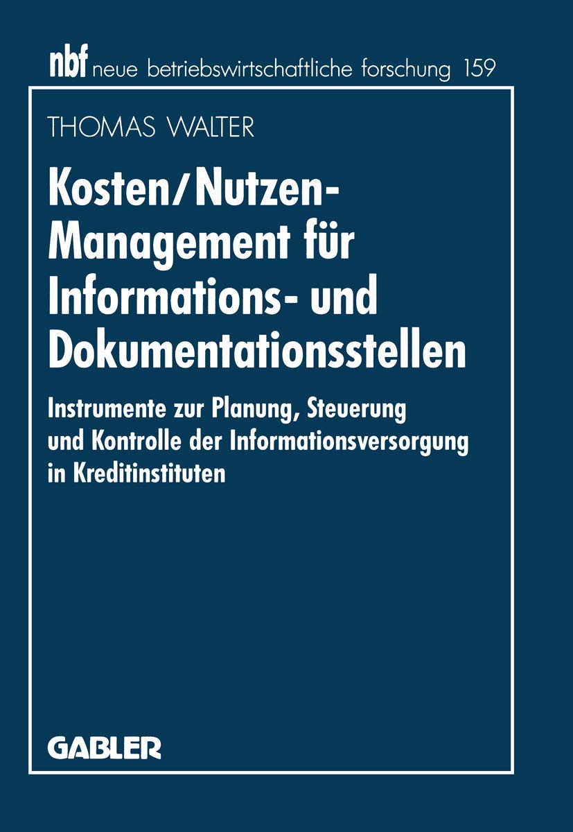 Kosten/Nutzen-Management für Informations- und Dokumentationsstellen Law