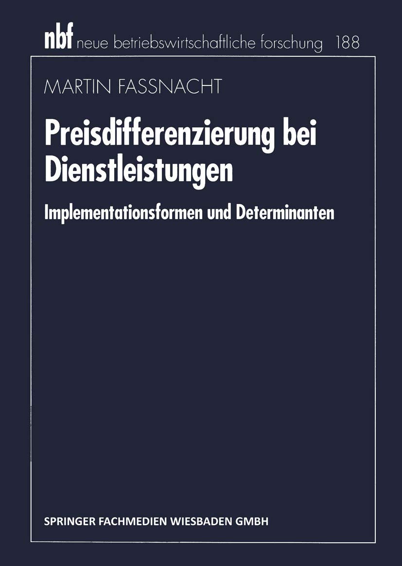 Preisdifferenzierung bei Dienstleistungen Law