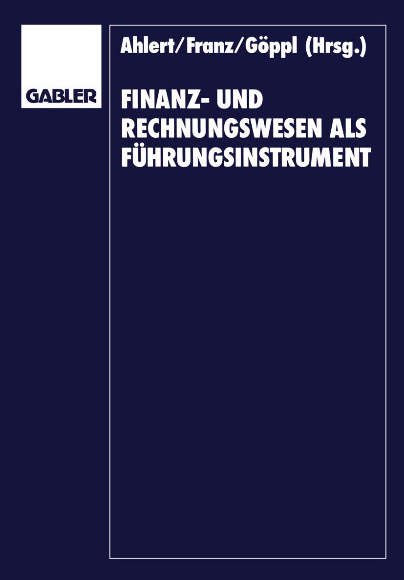Finanz- und Rechnungswesen als Führungsinstrument Law