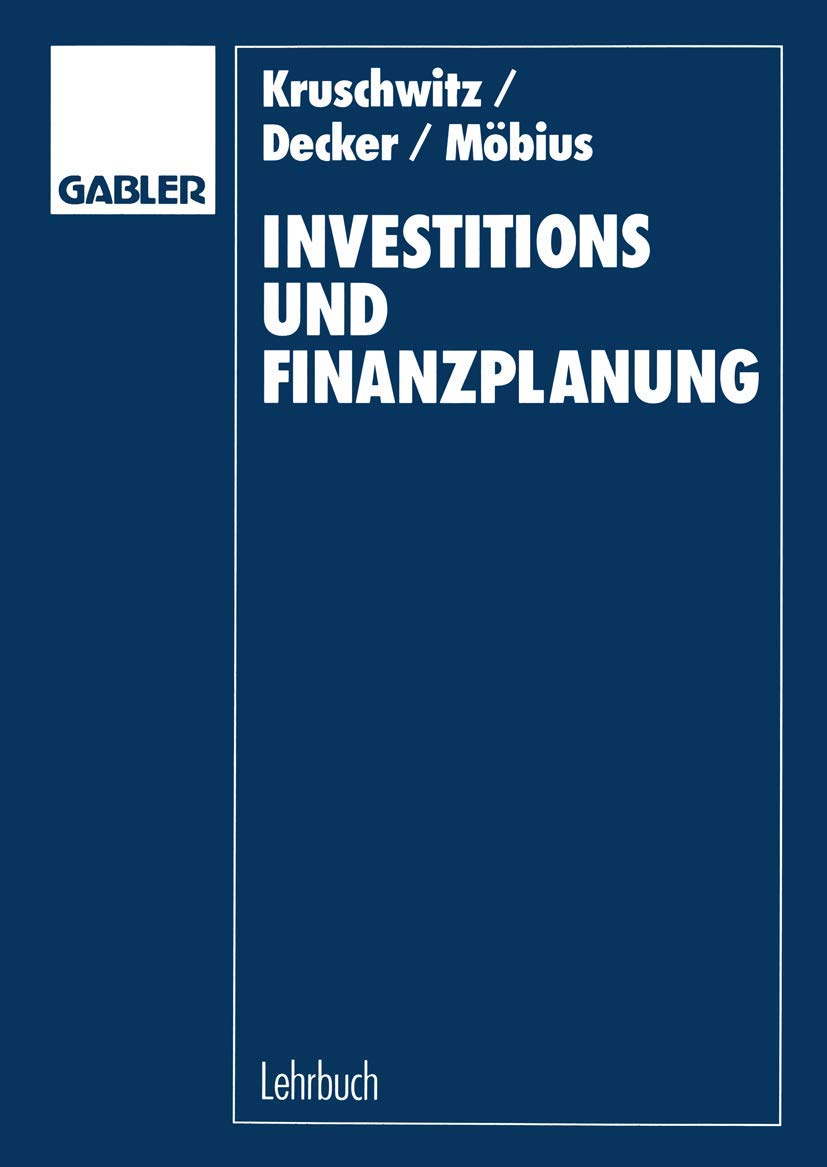 Investitions- und Finanzplanung Law
