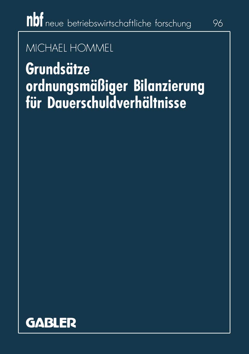 Grundsätze ordnungsmäßiger Bilanzierung für Dauerschuldverhältnisse book