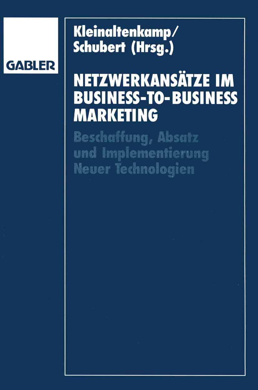Netzwerkansätze im Business-to-Business-Marketing Law