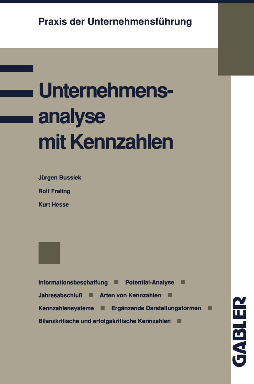 Product Image: Unternehmensanalyse mit Kennzahlen