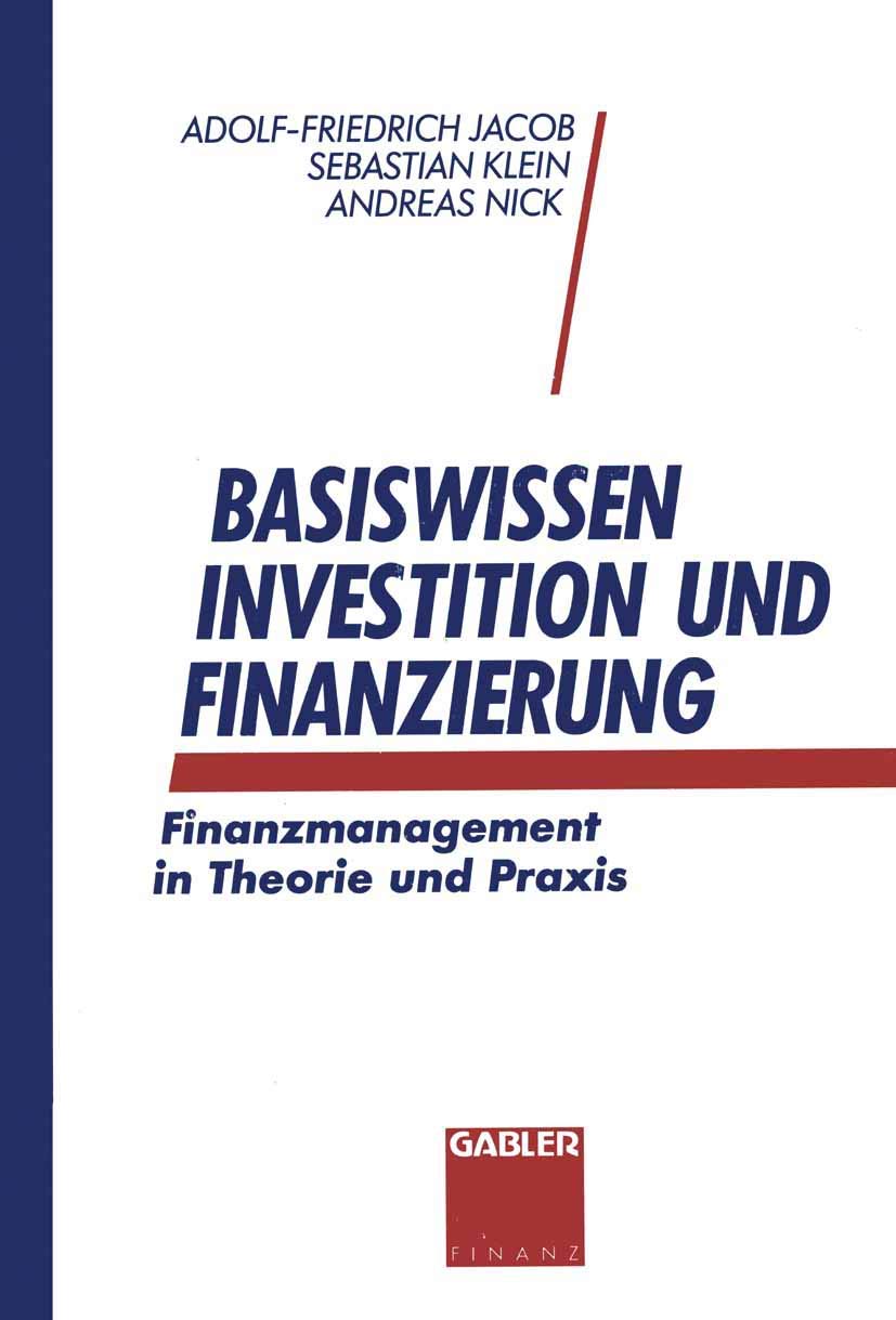 Basiswissen Investition und Finanzierung Law
