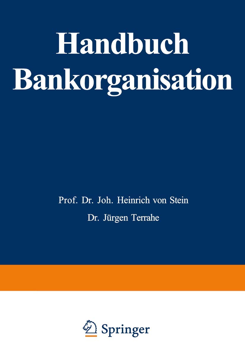 Handbuch Bankorganisation Law