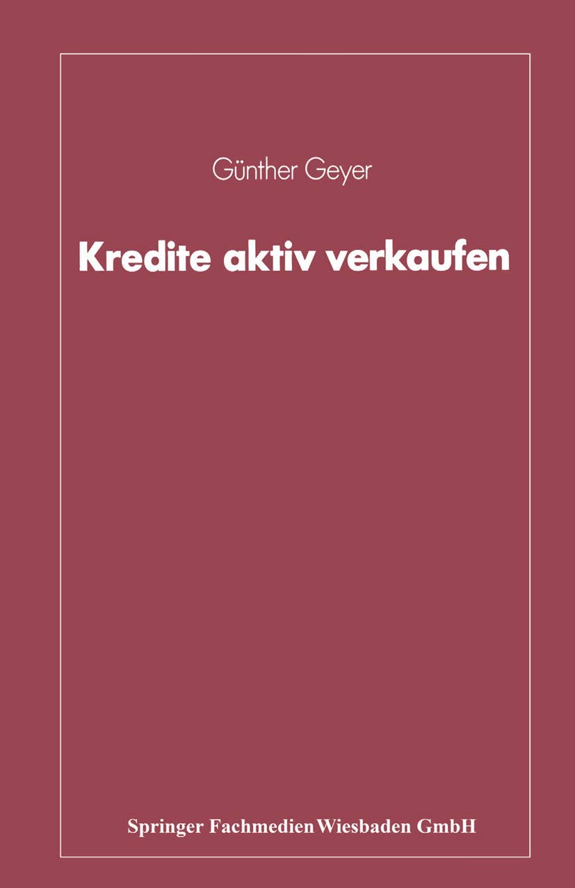 Kredite aktiv verkaufen book