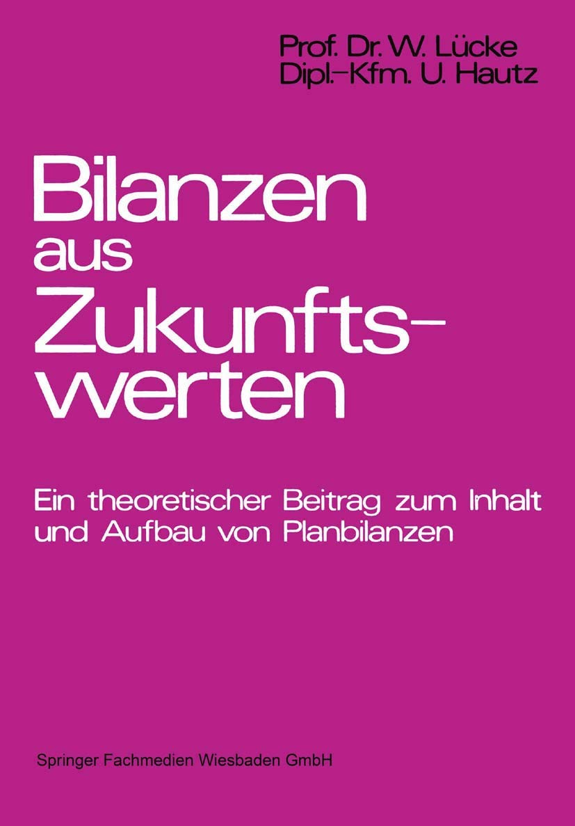Bilanzen aus Zukunftswerten book