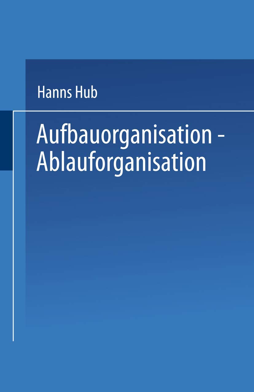 Product Image: Aufbauorganisation, Ablauforganisation