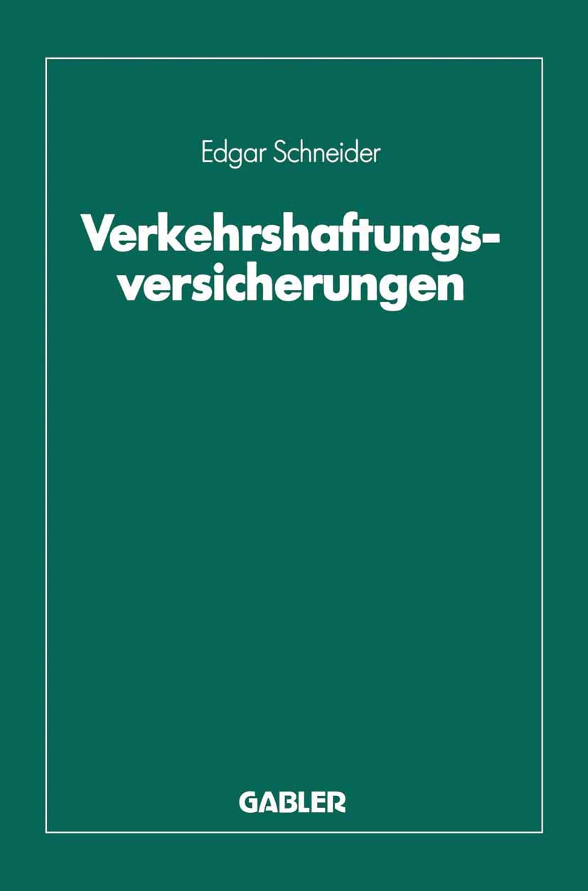 Verkehrshaftungsversicherungen (German Edition) Law