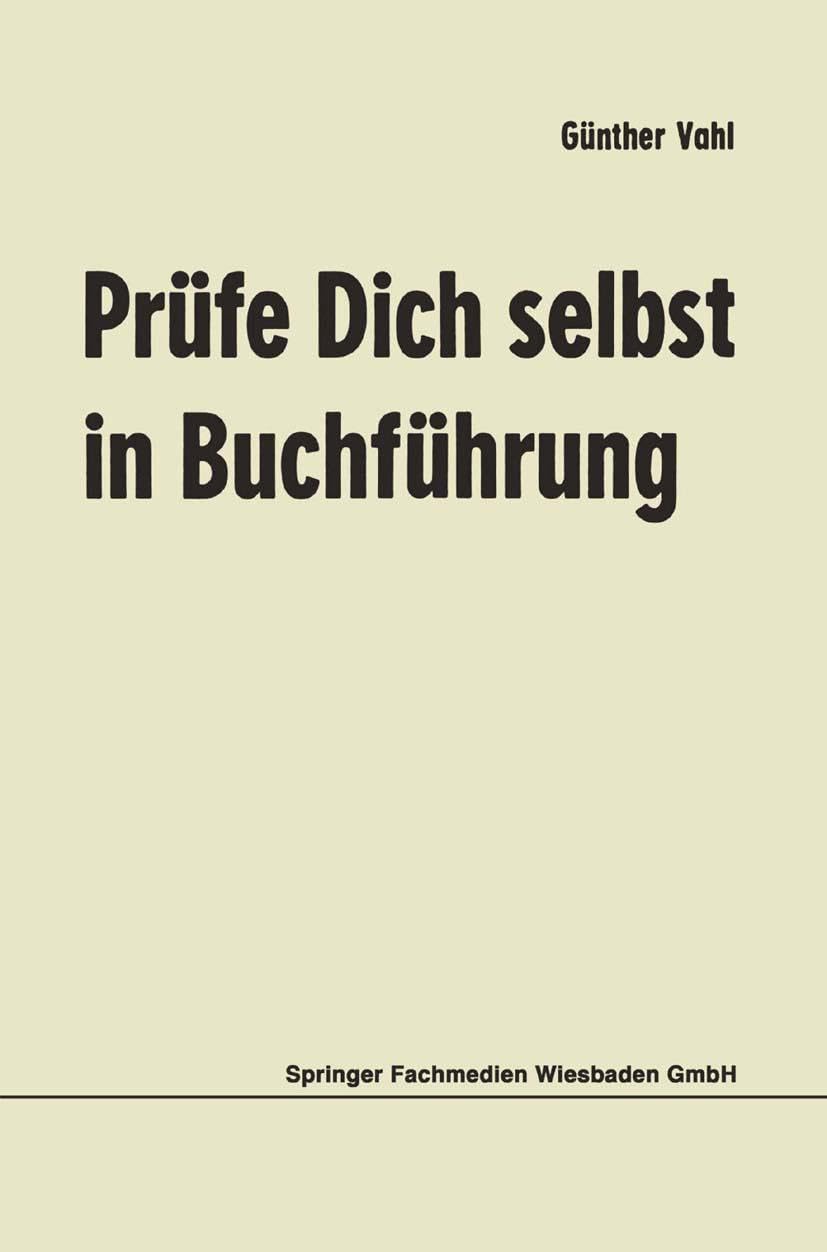Prüfe Dich selbst in Buchführung Law