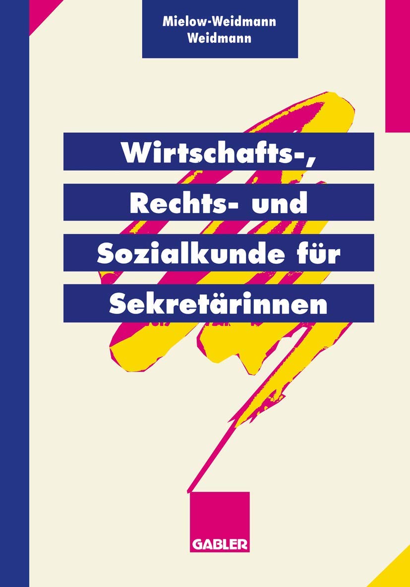Wirtschafts-, Rechts- und Sozialkunde für Sekretärinnen Law