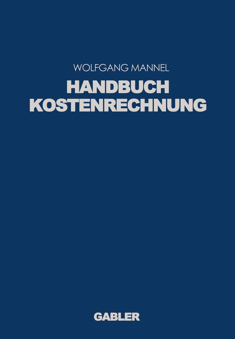 Product Image: Handbuch Kostenrechnung