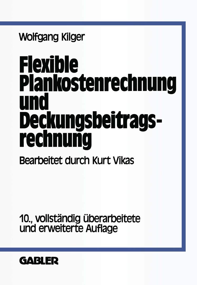 Flexible Plankostenrechnung und Deckungsbeitragsrechnung Law