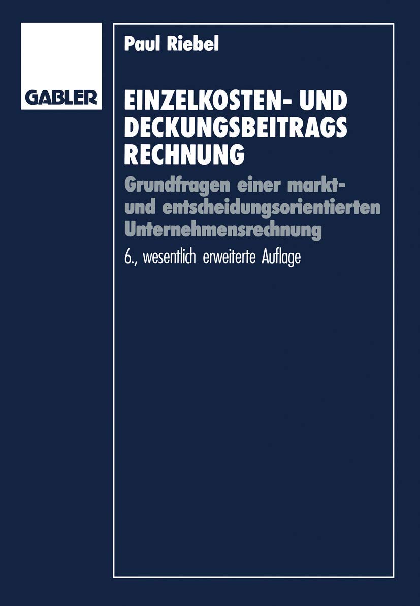 Product Image: Einzelkosten- und Deckungsbeitragsrechnung