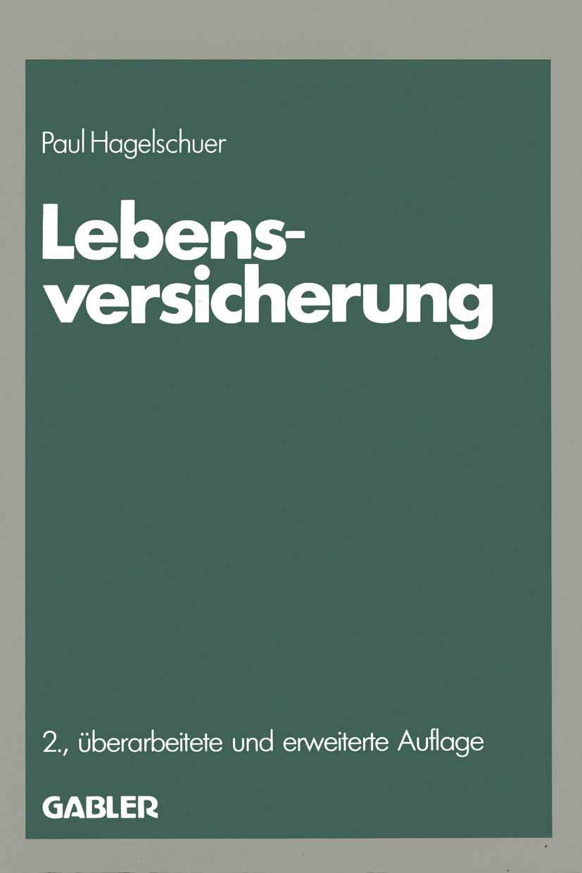 Lebensversicherung (German Edition) (Die Versicherung) Law