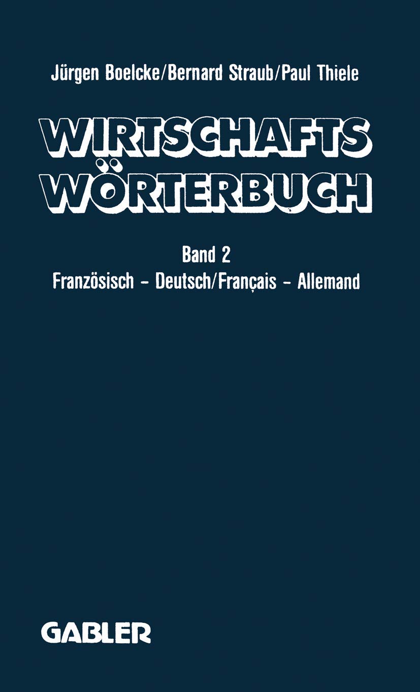 Dictionnaire Économique / Wirtschaftswörterbuch Law