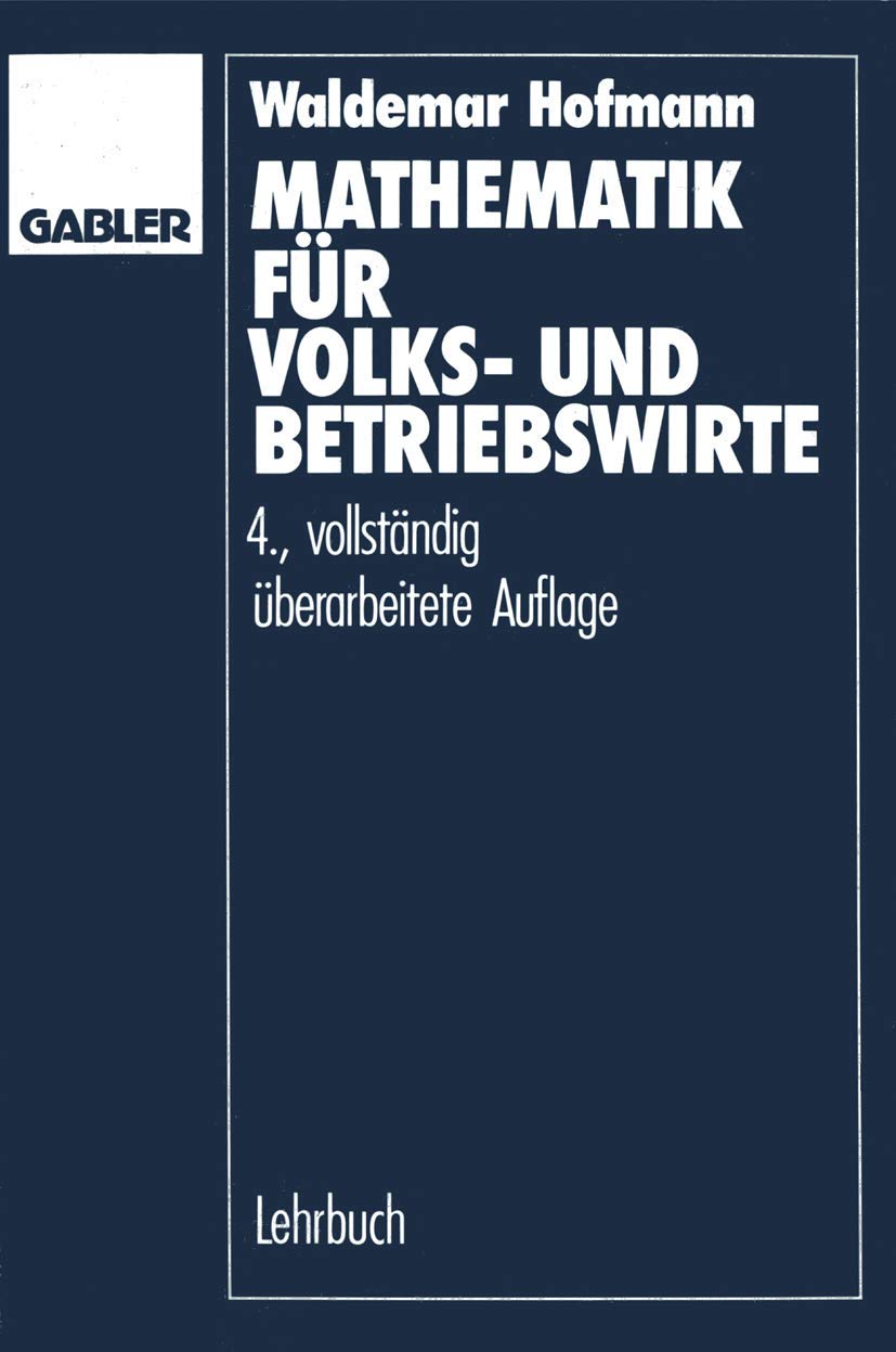 Mathematik für Volks- und Betriebswirte Law