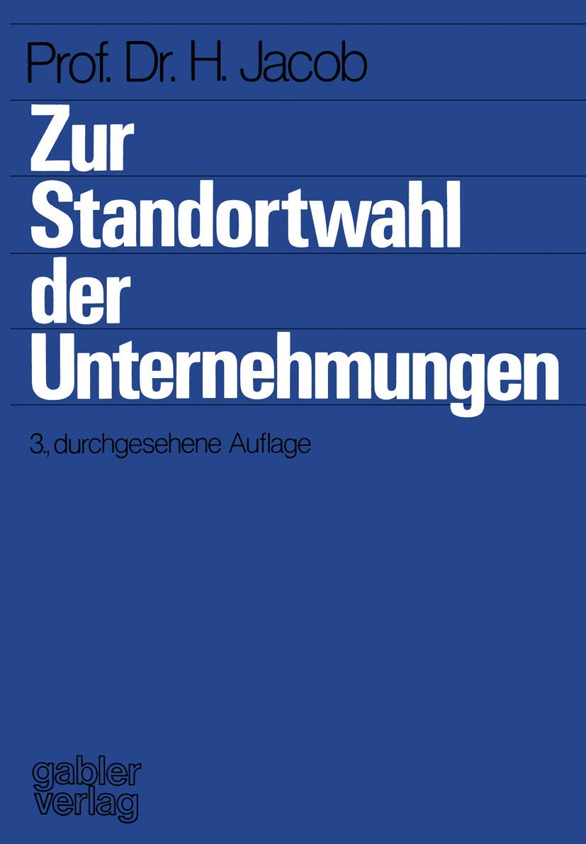 Zur Standortwahl der Unternehmungen Law