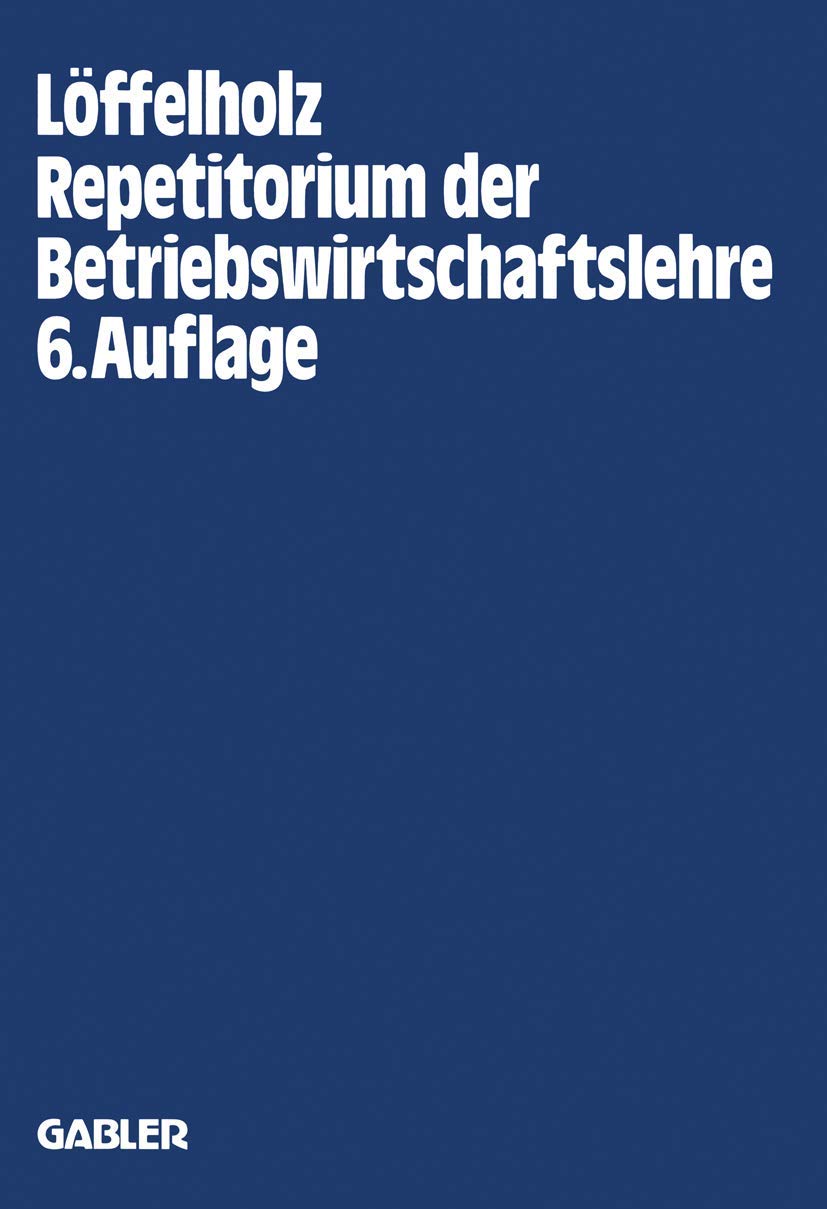 Repetitorium der Betriebswirtschaftslehre Law
