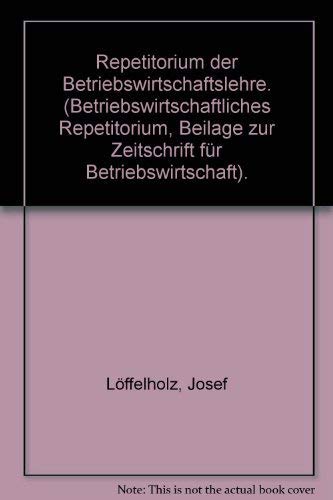 Repetitorium der Betriebswirtschaftslehre. Books