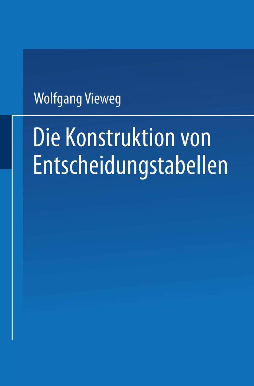 Die Konstruktion von Entscheidungstabellen Mathematics