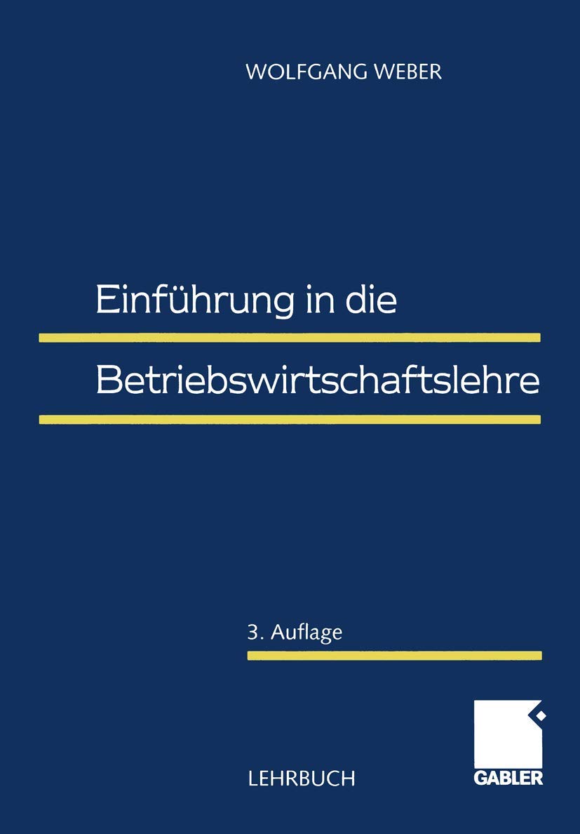 Einführung in die Betriebswirtschaftslehre Law