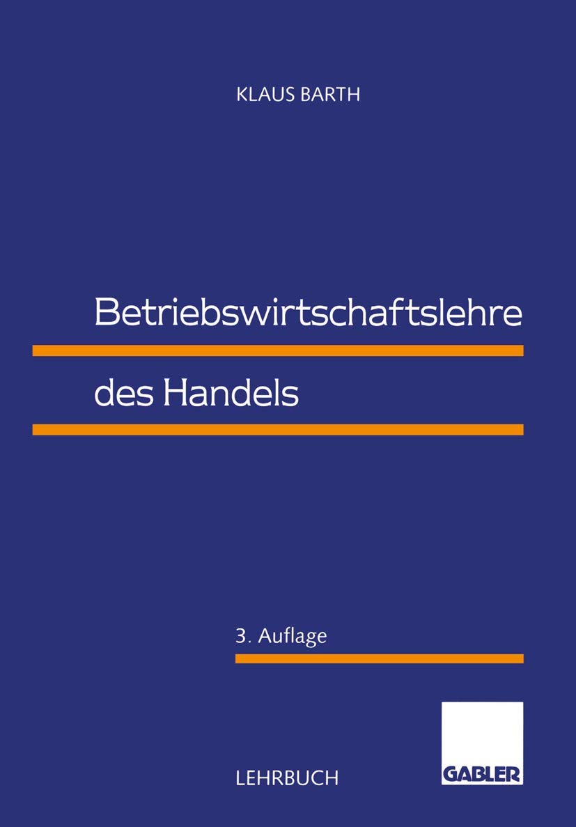 Betriebswirtschaftslehre des Handels Law