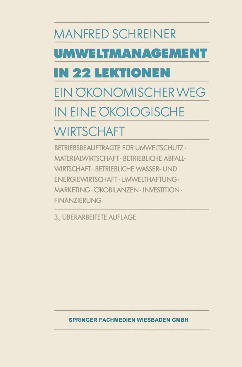 Umweltmanagement in 22 Lektionen Business, Finance & Career