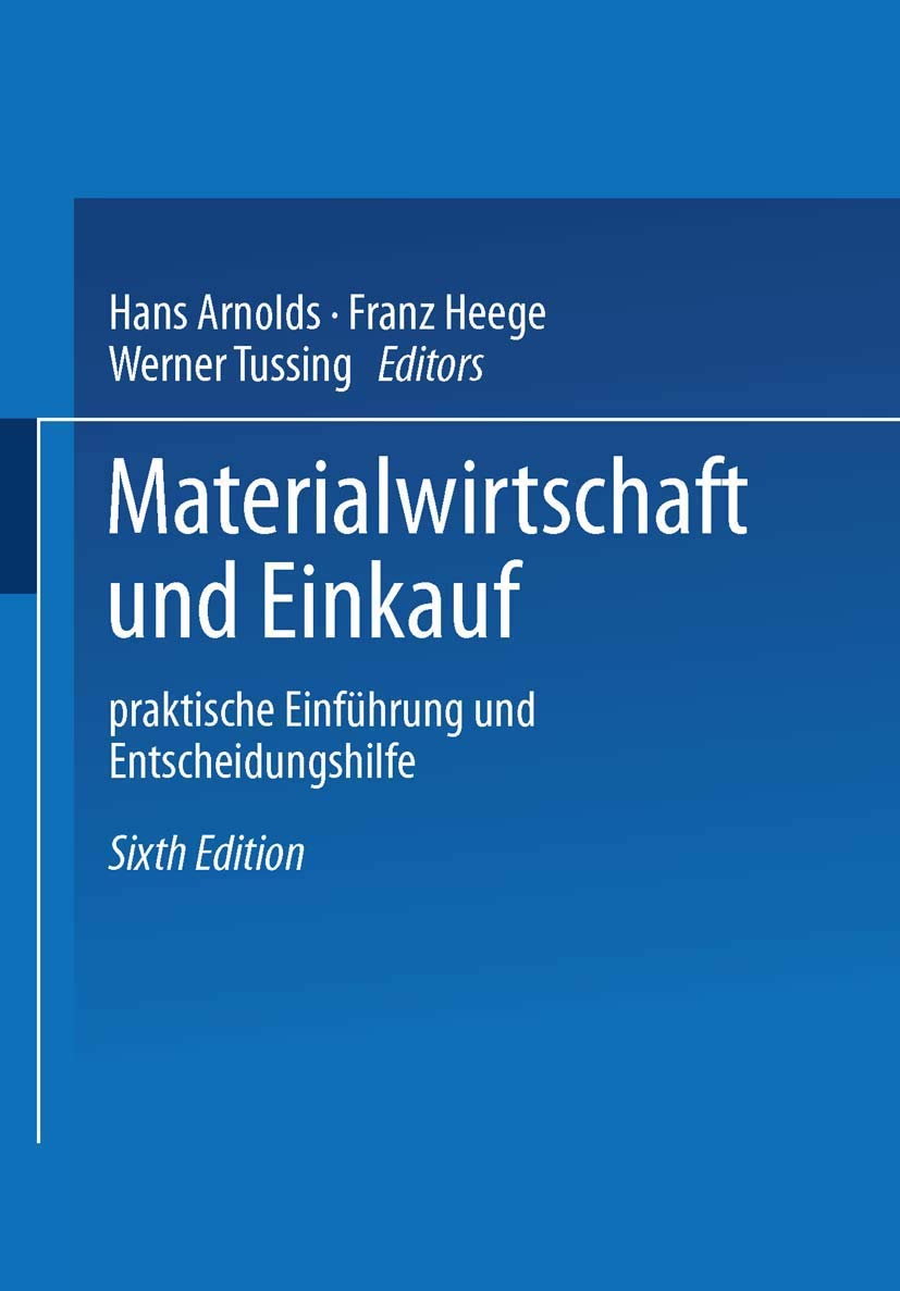 Product Image: Materialwirtschaft und Einkauf